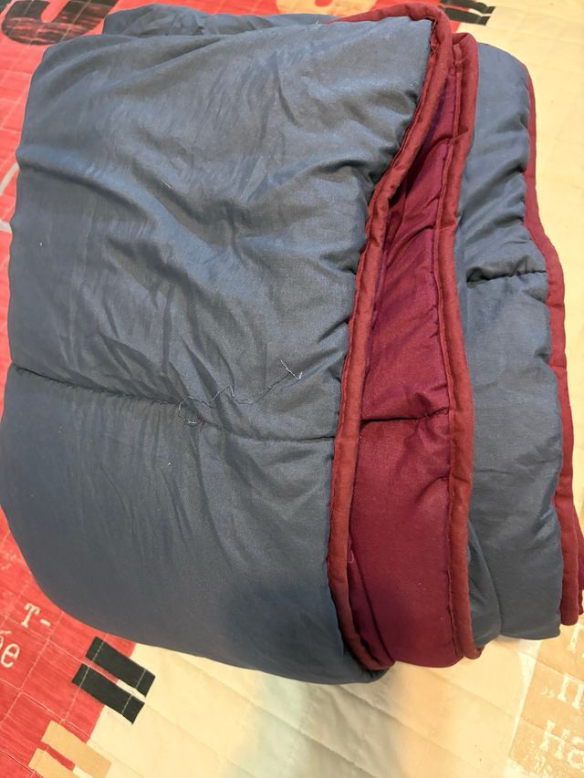 Edredón 150/200 cm morado/rojo