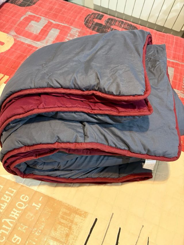 Edredón 150/200 cm morado/rojo