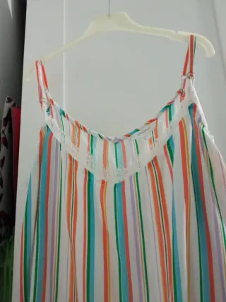 Blusa tirantes rayas multicolor