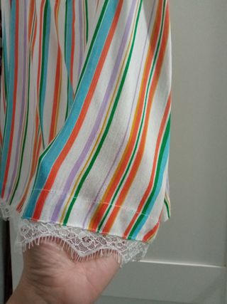 Blusa tirantes rayas multicolor