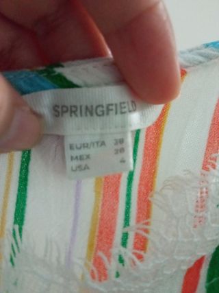 Blusa tirantes rayas multicolor