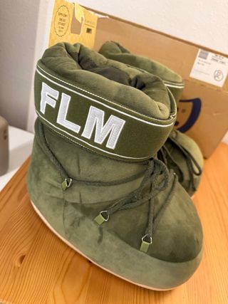 Zapatillas casa Flamingueo verde talla única