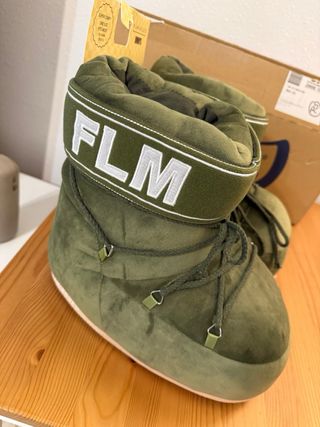 Zapatillas casa Flamingueo verde talla única