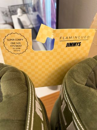 Zapatillas casa Flamingueo verde talla única