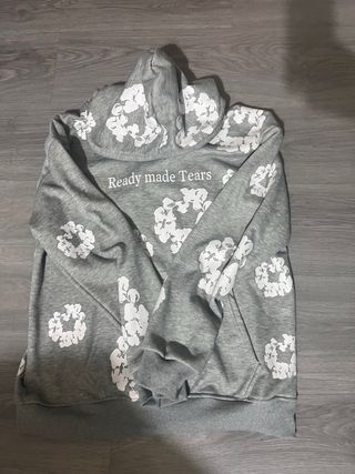 Sudadera Denim Tears Gris con Estampado Floral