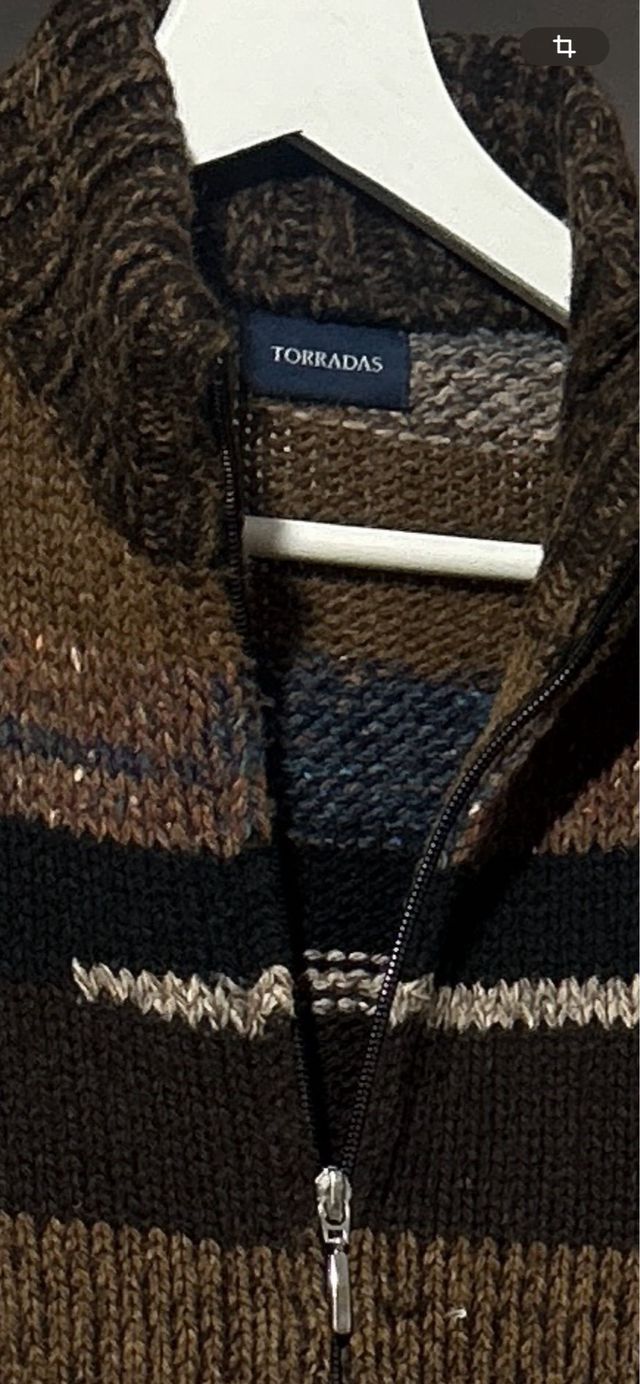 Chaqueta de punto grueso Torradas con cremallera