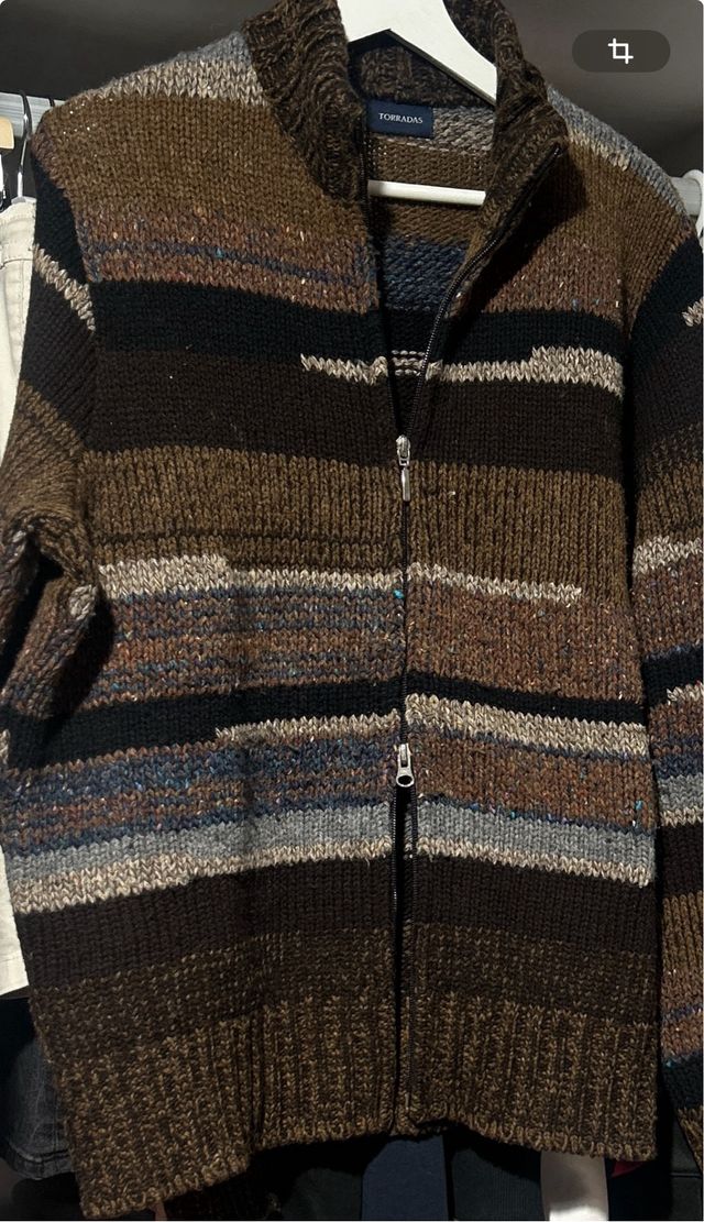 Chaqueta de punto grueso Torradas con cremallera