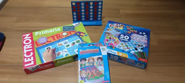 Lote de 4 juegos de mesa infantiles