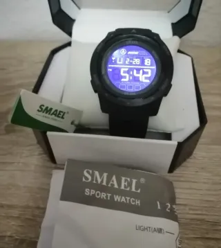 Reloj SMAEL Digital Negro y Azul