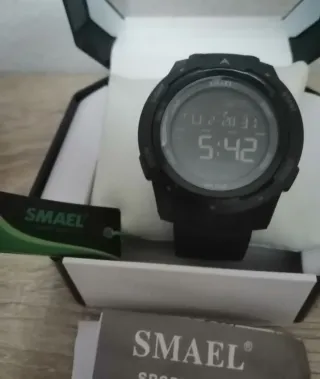 Reloj SMAEL Digital Negro y Azul