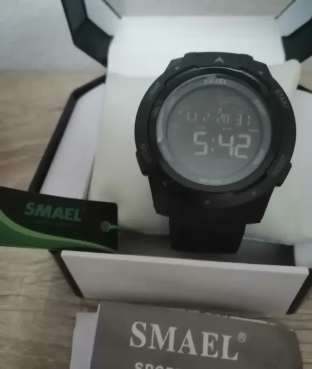 Reloj SMAEL Digital Negro y Azul