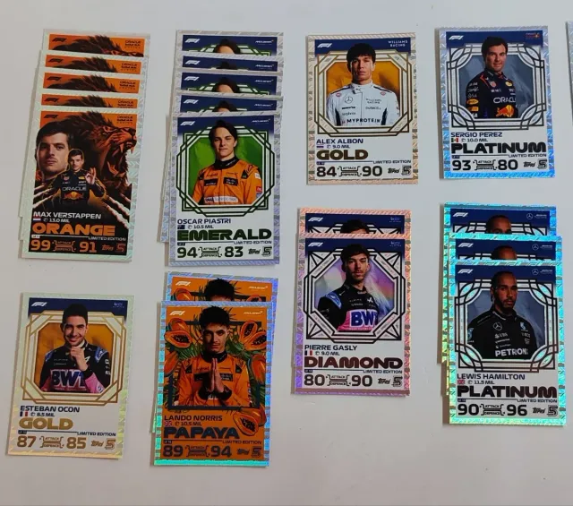 36 Cartas Topps Turbo Attax 2024 Limited Edition