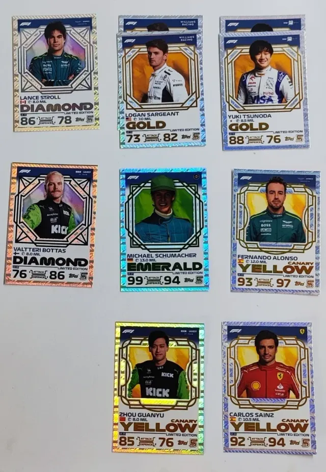 36 Cartas Topps Turbo Attax 2024 Limited Edition