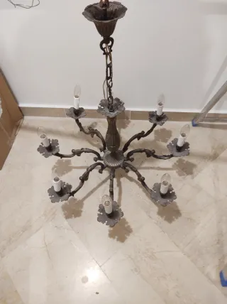 Lampadario classico 8 bracci bronzo