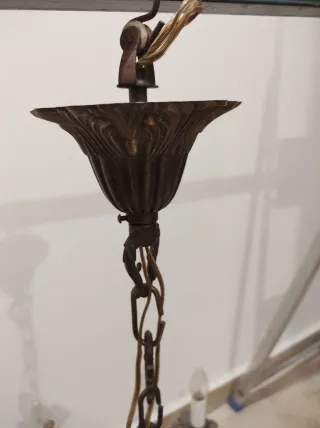 Lampadario classico 8 bracci bronzo