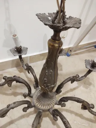 Lampadario classico 8 bracci bronzo