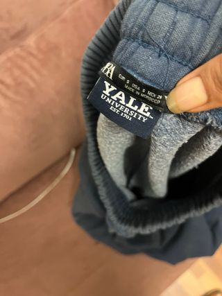 Conjunto Zara Sudadera y Pantalón Azul Talla S