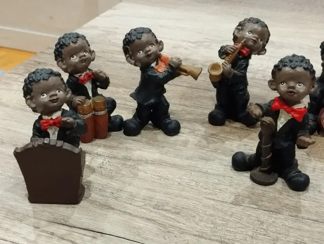 Conjunto decorativo músicos