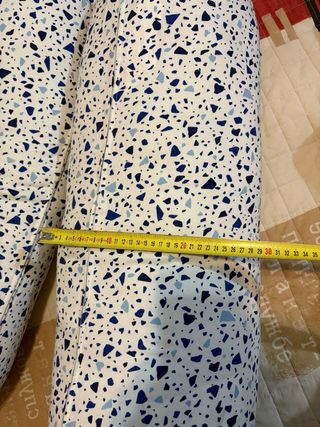 2 Cojines Decorativos Terrazzo Azul