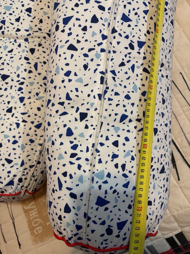 2 Cojines Decorativos Terrazzo Azul