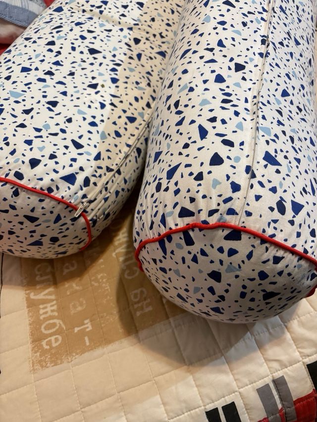 2 Cojines Decorativos Terrazzo Azul