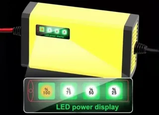 Cargador Batería Moto Coche LED 12V a 220v