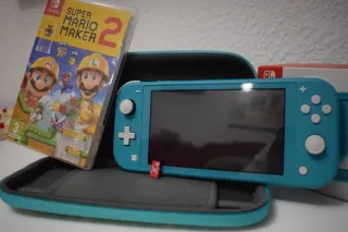 Nintendo Switch Lite Azul Casi Nueva