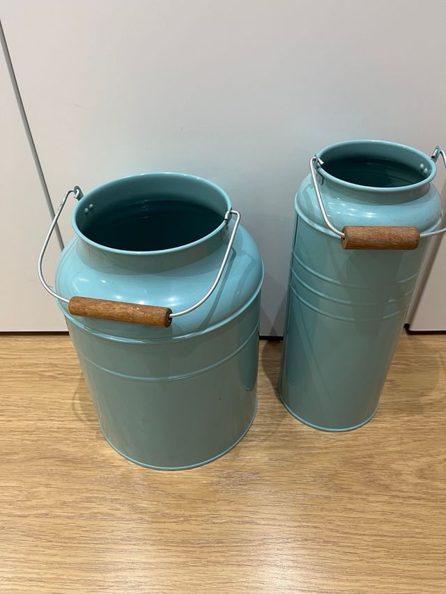 2 Jarrones/Lecheras IKEA Azul