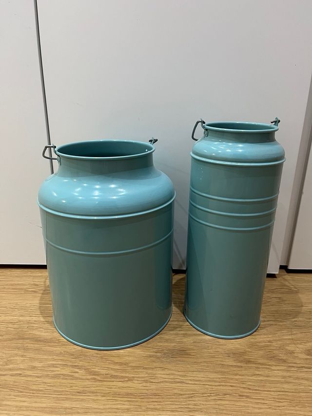 2 Jarrones/Lecheras IKEA Azul