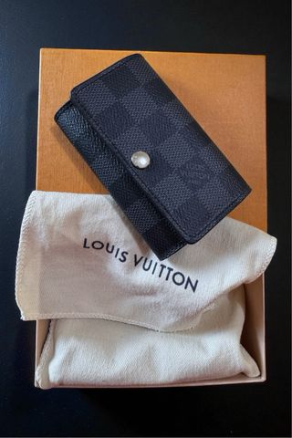 Portachiavi Louis Vuitton Damier Graphite