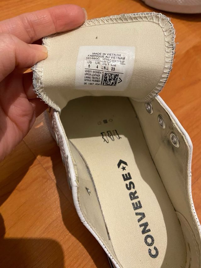 Zapatillas Converse Blancas plataforma