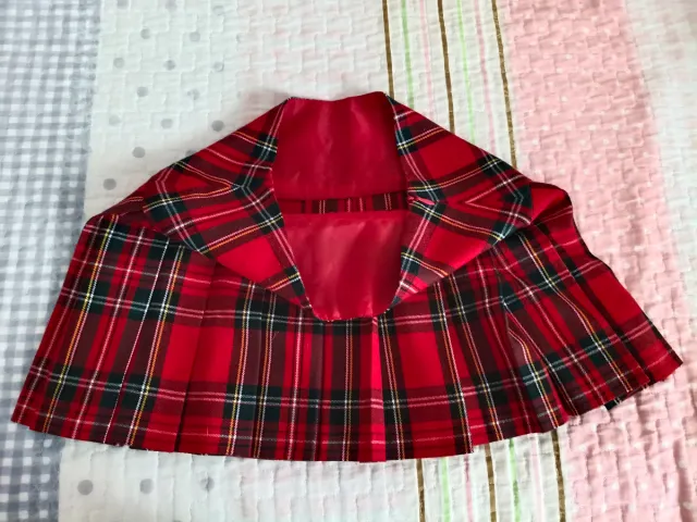 Falda escocesa niña cuadros roja