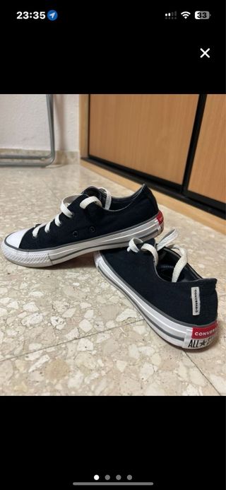 Converse Mujer Negro/Blanco