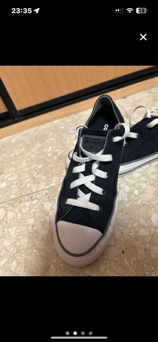 Converse Mujer Negro/Blanco