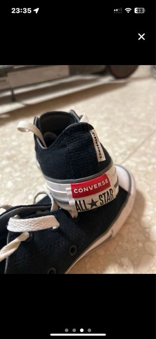 Converse Mujer Negro/Blanco