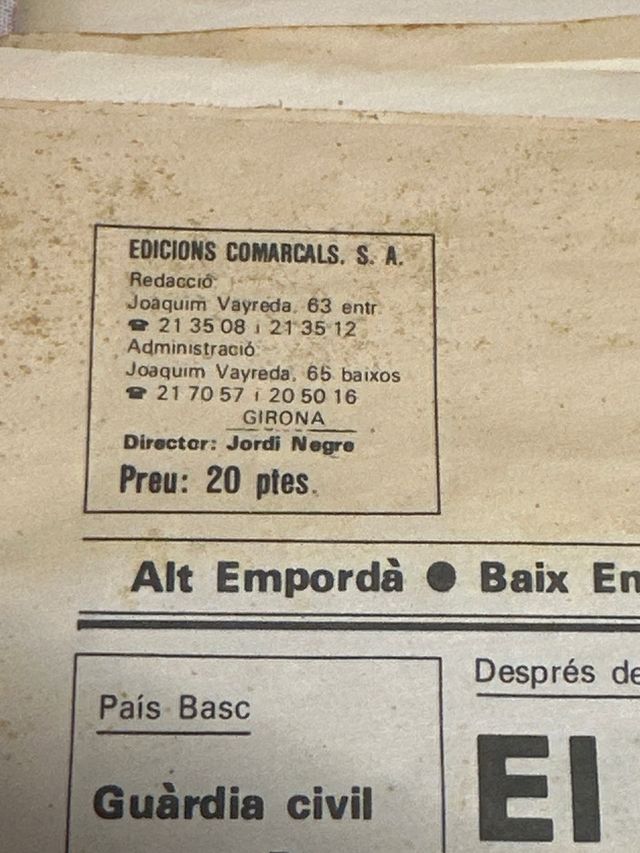 el punt diari del 24 de febrer de 1979