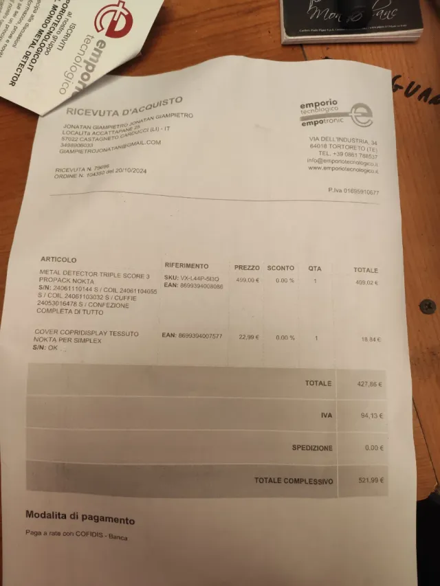 Nokta Triple Score con garanzia