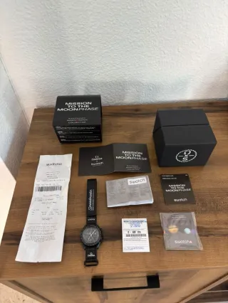 Omega x Swatch Mission to the Moonphase Negro