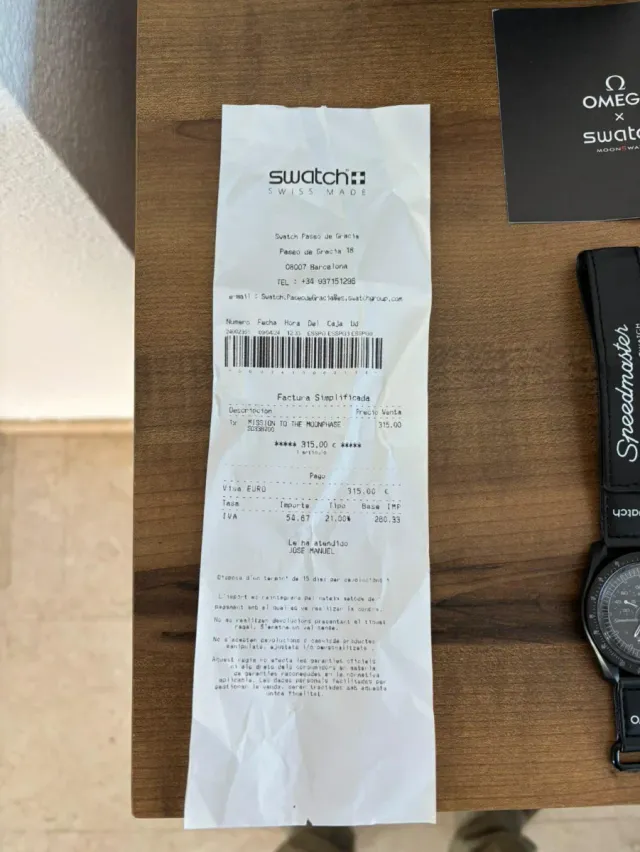 Omega x Swatch Mission to the Moonphase Negro