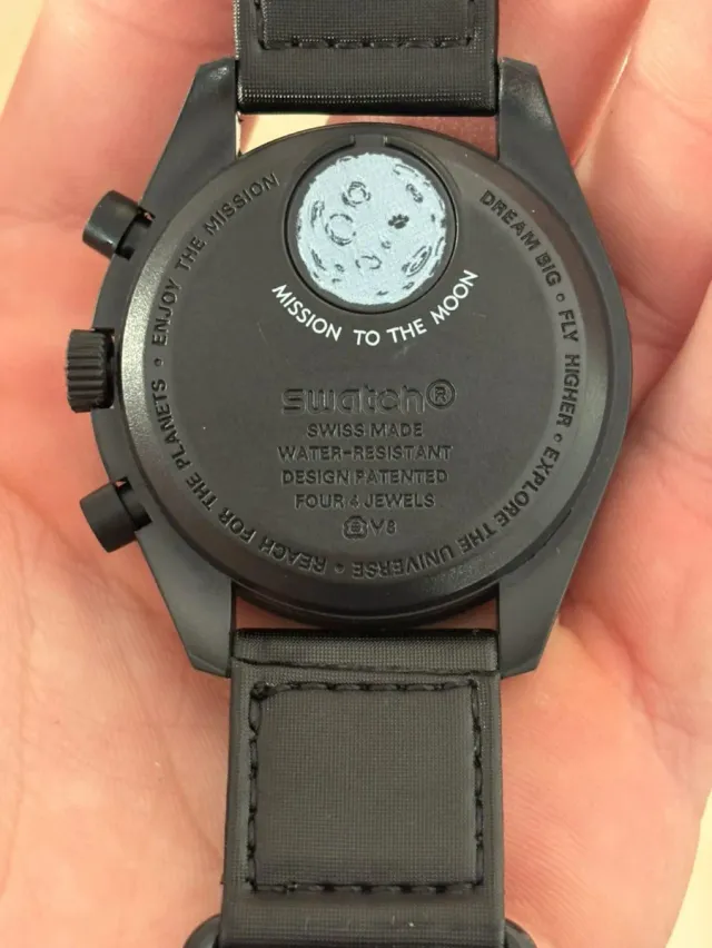 Omega x Swatch Mission to the Moonphase Negro