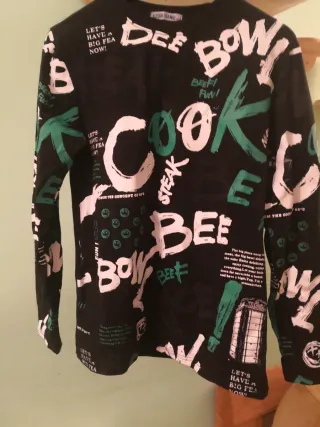 Camiseta AZUN GANG Estampada Manga Larga