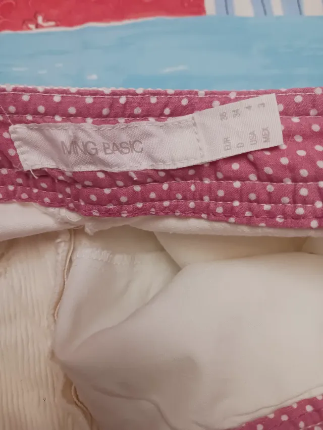 Pantalón ancho de pana Mango