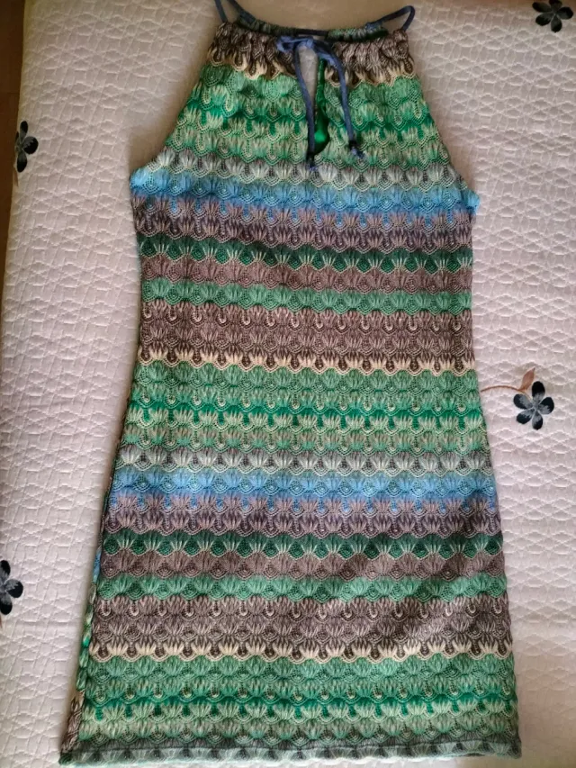 Vestido corto de verano tejido