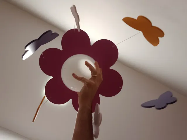 Lámpara infantil mariposas