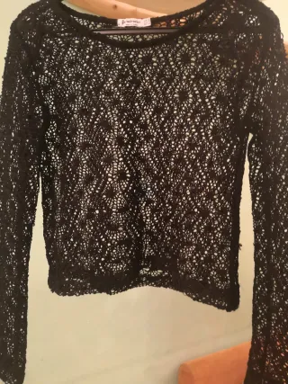 Camiseta Stradivarius Transparencias Talla S