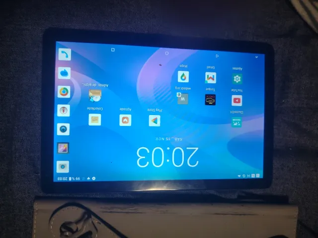 Tablet 10 Pollici Beige e Nero