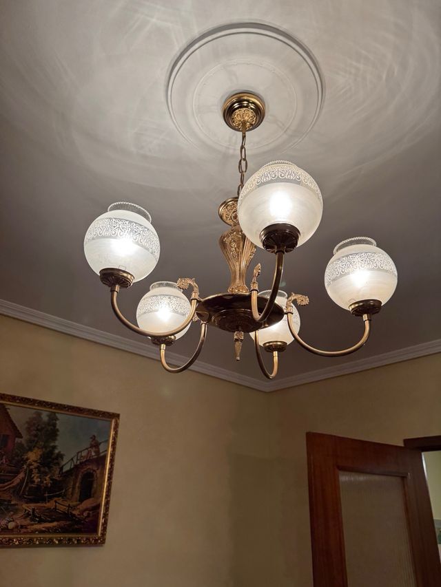 Lámpara colgante globos años 80