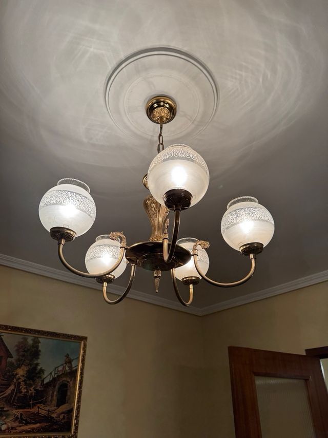 Lámpara colgante globos años 80