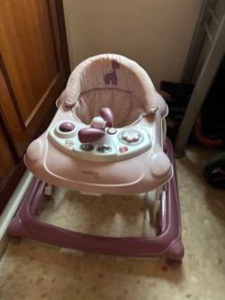 Andador para bebé rosa