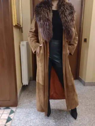 Cappotto lungo in renna donna